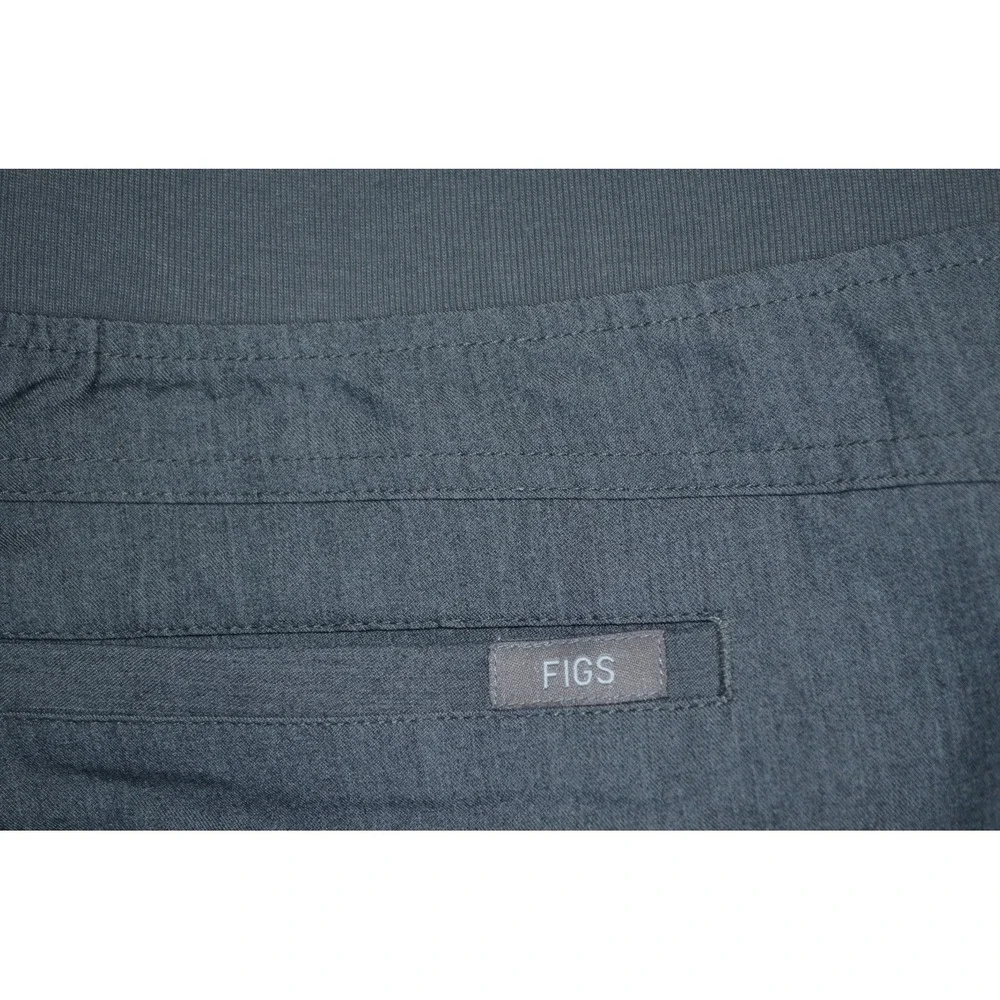 FIGS Technical Collection Cargo Scrub Pants Gray Womens Sz Large Straight Leg